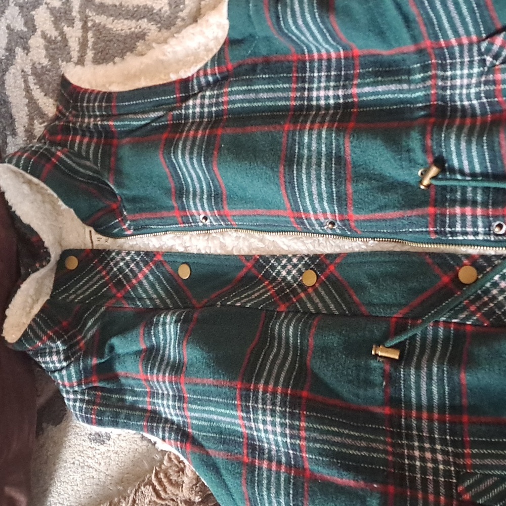 Maurices plaid vest